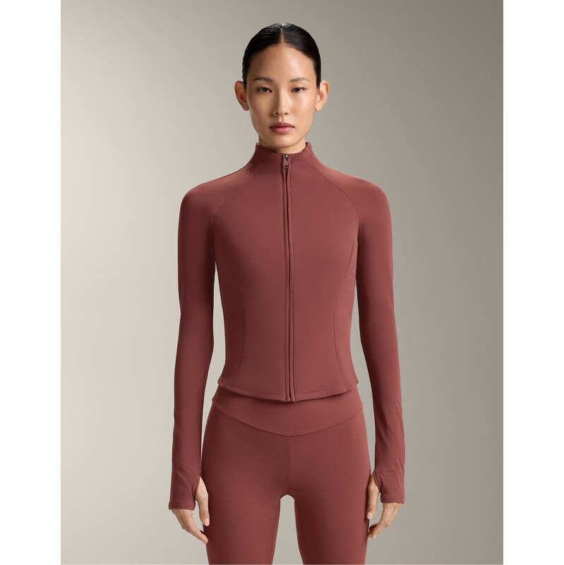 OYSHO Light warm jacket in mauve-Copper