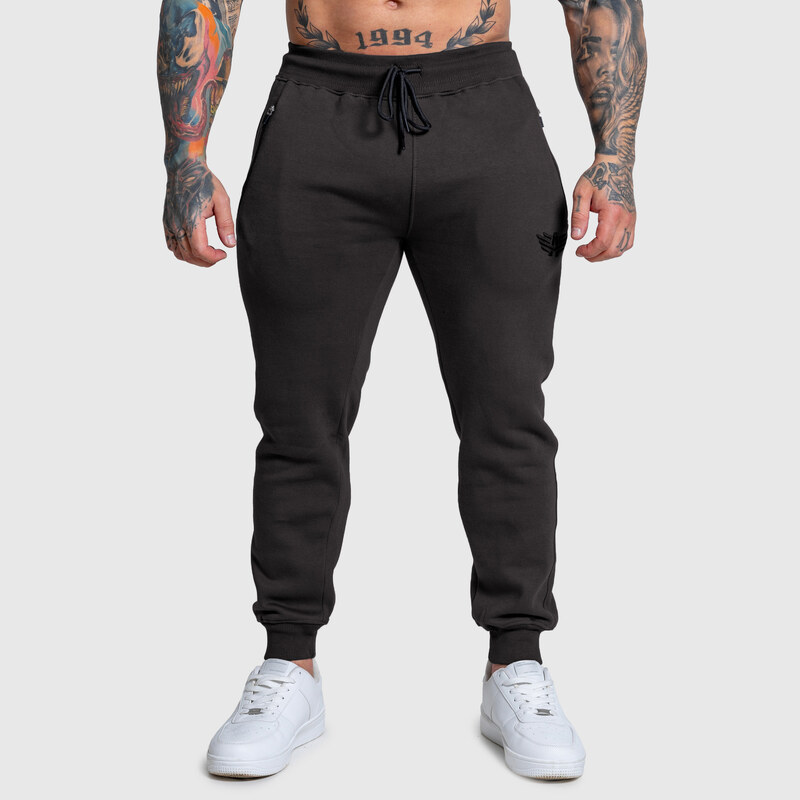 Jogger tepláky Iron Aesthetics Round, šedé