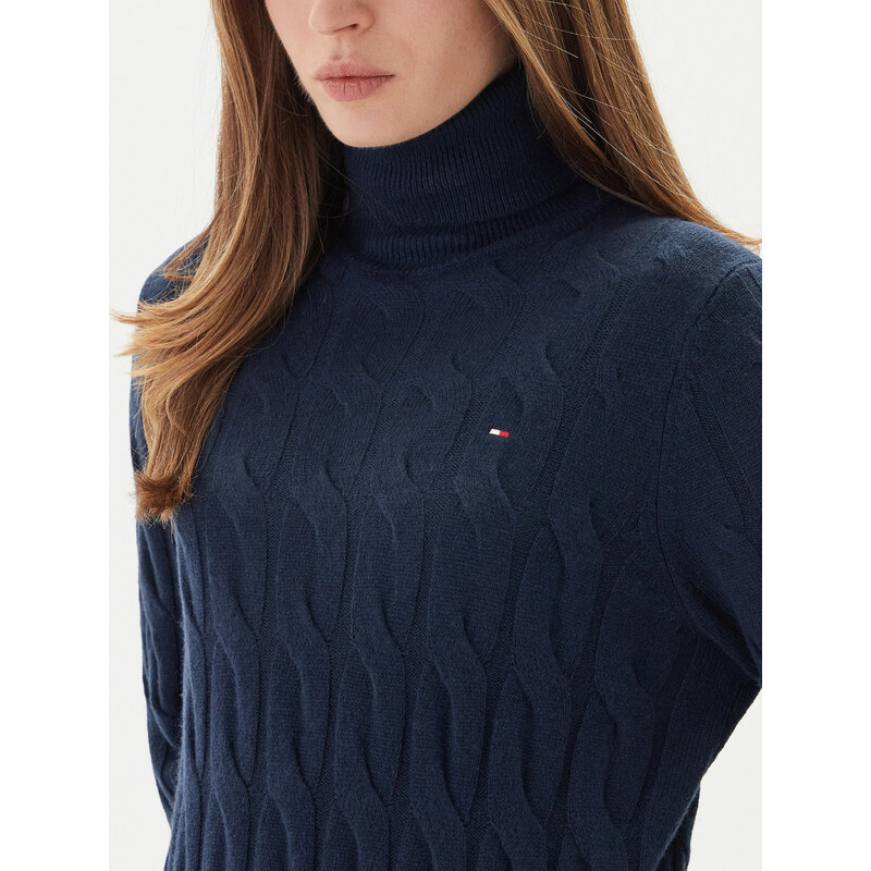 Tommy Hilfiger tmavě modré svetrové šaty