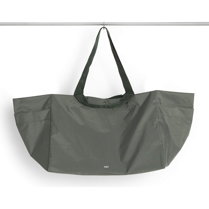 HAY Taška Grid Weekend Bag L Dark Green