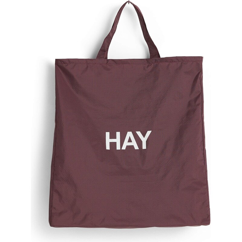 HAY Taška Grid Bag XL Burgundy