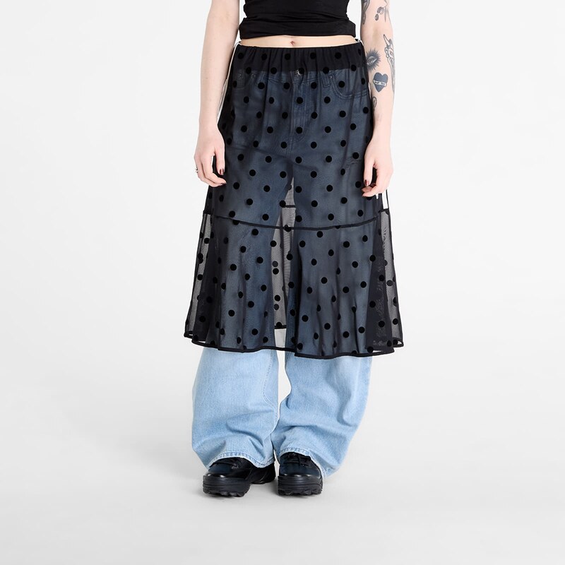 adidas Originals Sukně adidas Sheer Polka Dots Skirt Black M