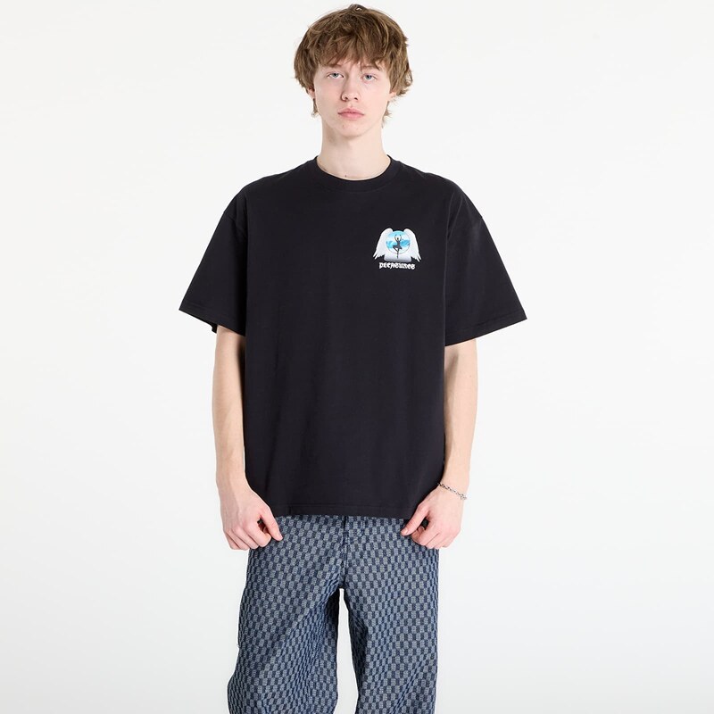 Tričko PLEASURES Angel Place T-Shirt Black L