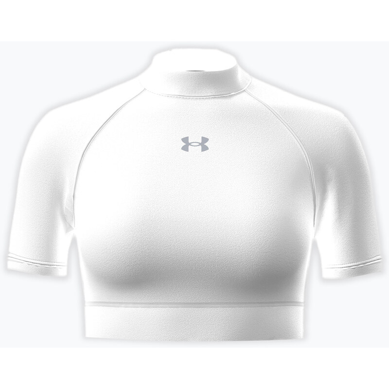 Dámské tréninkové tričko Under Armour HeatGear Crop Mock white