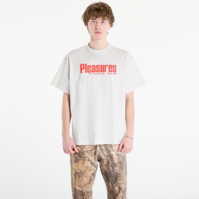 Tričko PLEASURES Piano Bar T-Shirt Heather XL