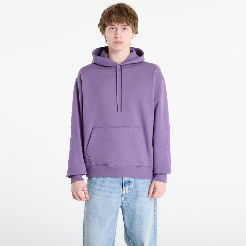 Mikina PLEASURES Scrawl Hoodie Eggplant M