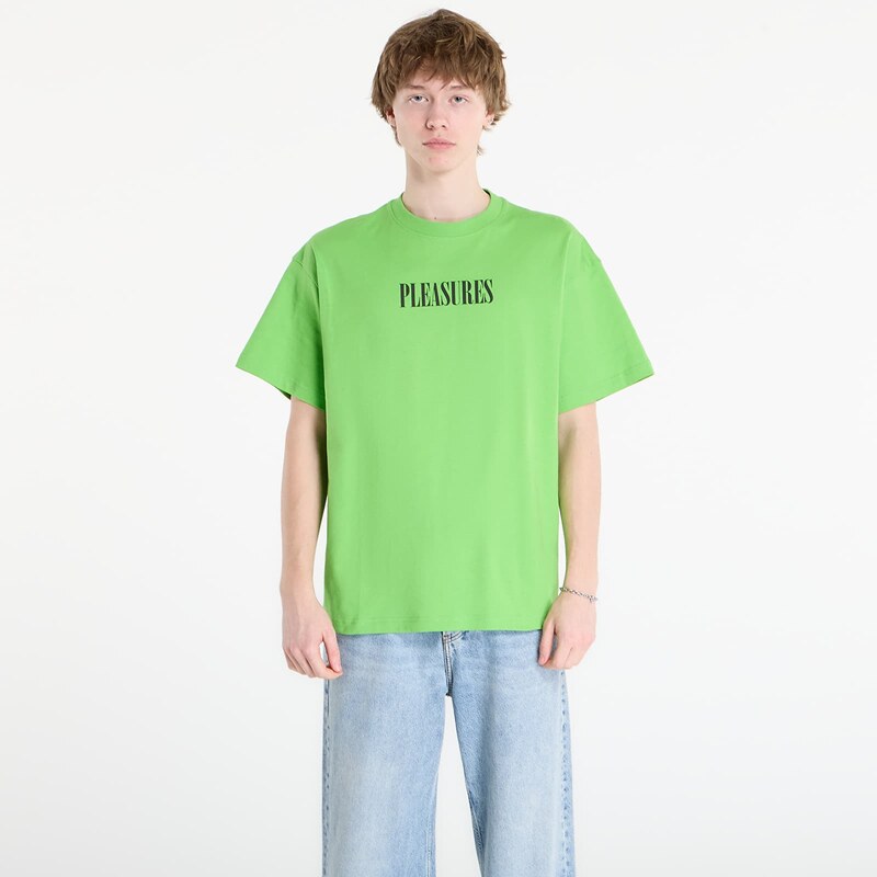 Tričko PLEASURES Exhibition T-Shirt Lime M