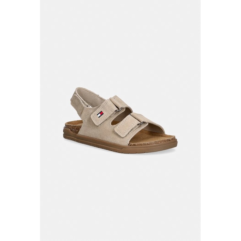 Tommy Hilfiger Dětské semišové sandály Tommy Hilfiger