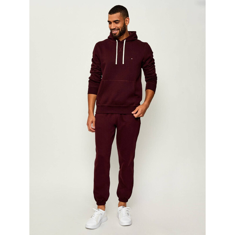 Tommy Hilfiger pánská vínová mikina