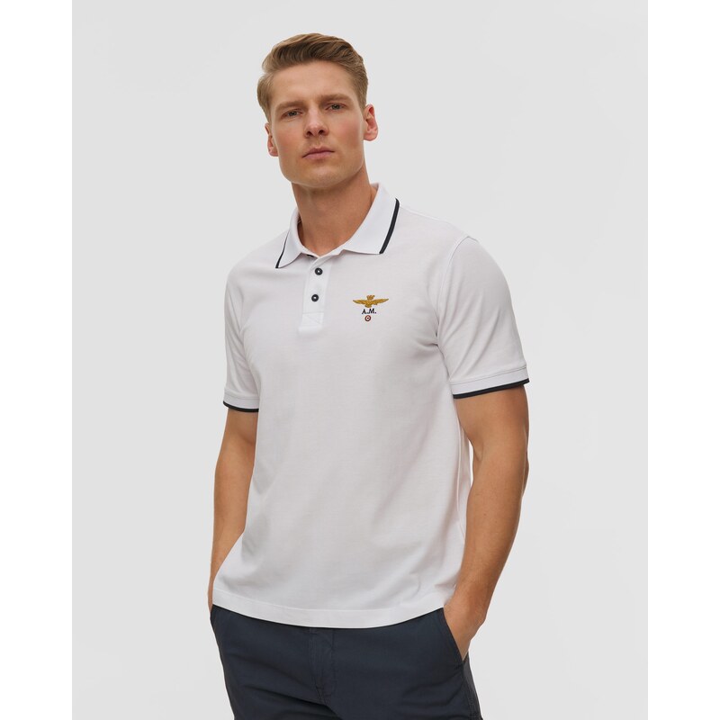 Bílá Pánská Polokošile Aeronautica Militare