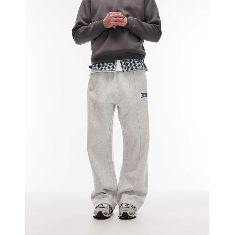 Carhartt WIP pond corps sweat pants in grey marl