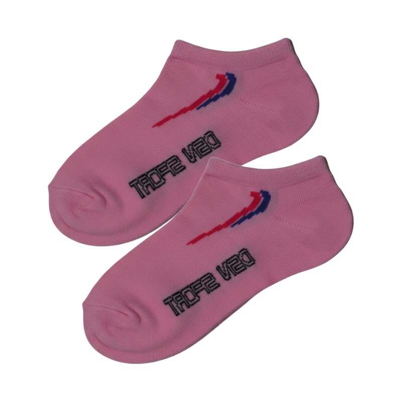 Design Socks Dívčí kotníčkové ponožky - růžová 61136611