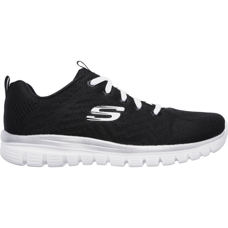Skechers Ženy Graceful - Get Connected Shoes v Černá/Bílý,