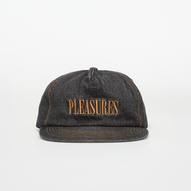 Kšiltovka PLEASURES Zig Zag Denim Cap Black Universal