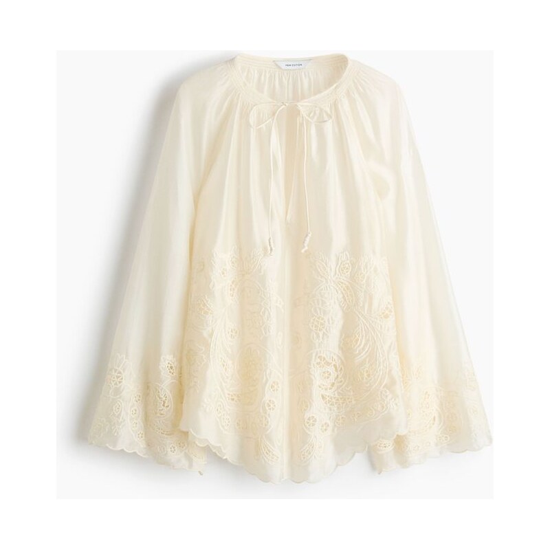 H&M - Halenkas madeirou - Krémová