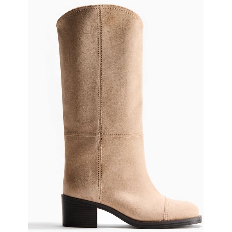 H&M - Kozačky ke kolenům - béžová 113466739