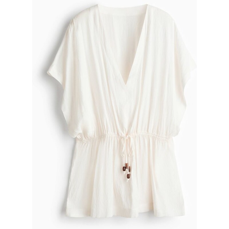 H&M - Plážové kaftanové šaty - bílá 113466810