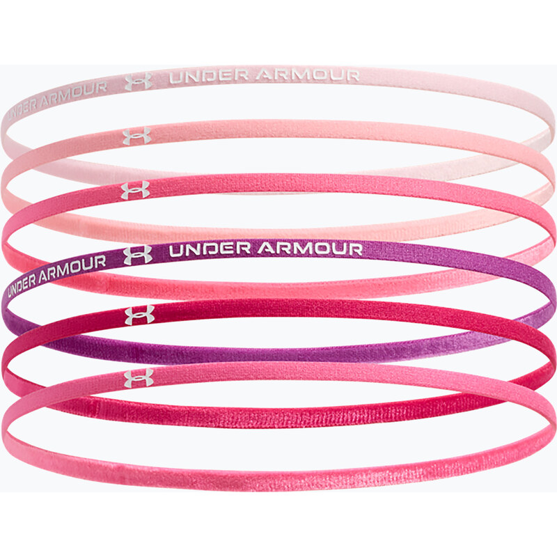 Dětská čelenka Under Armour Mini Elastic 6 pcs prime pink/white