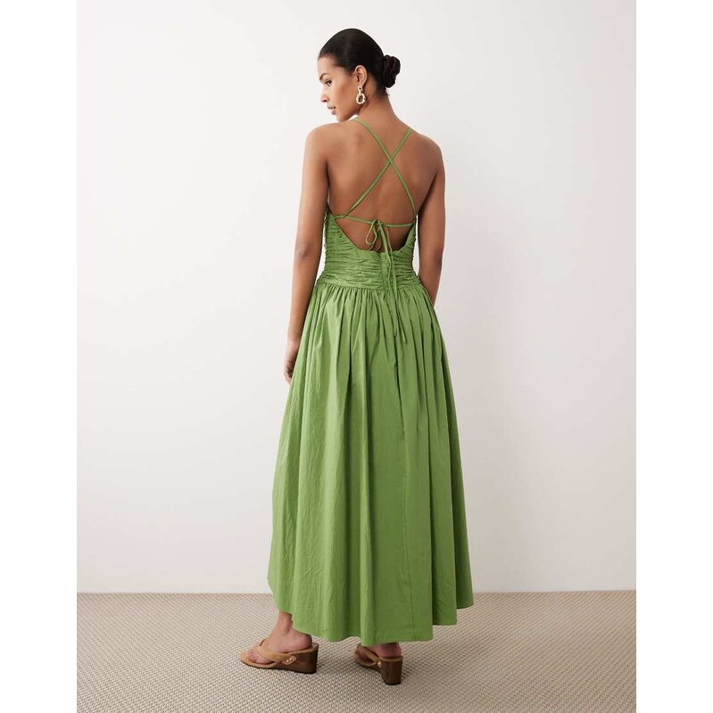 Nobodys Child Rosabel occasion cotton blend sleeveless ruched
