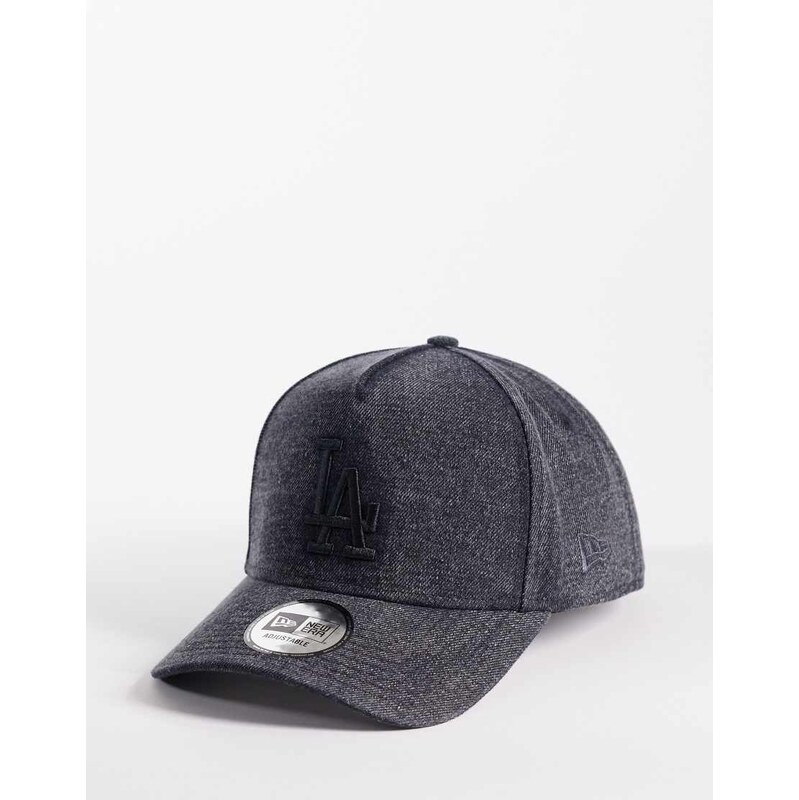 New Era LA Dodgers E-frame womens denim cap in washed black