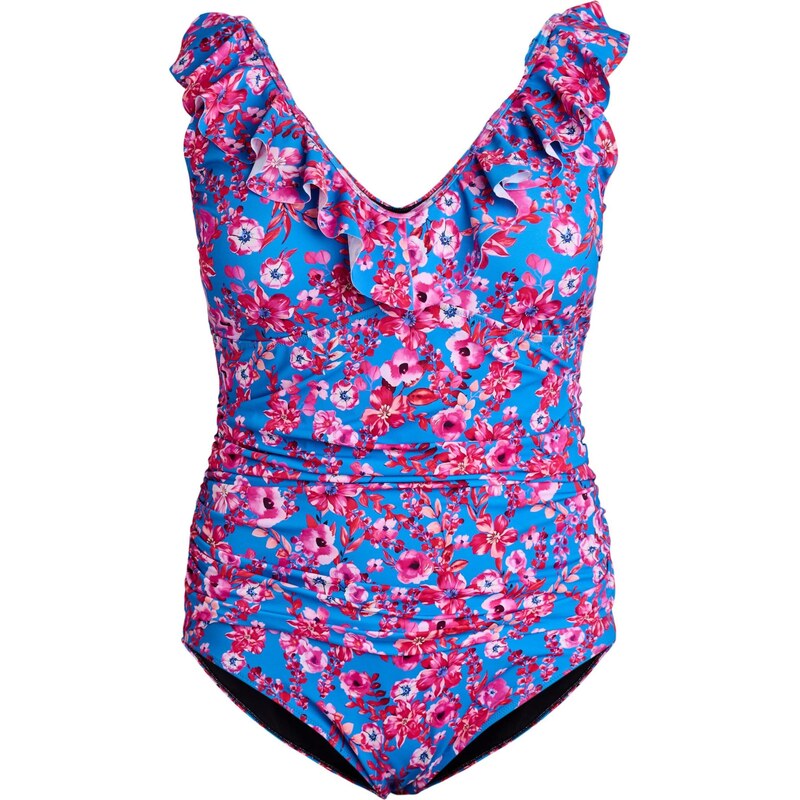 Swim by Zizzi Plavky Kitrin azurová / pink / červená / bílá