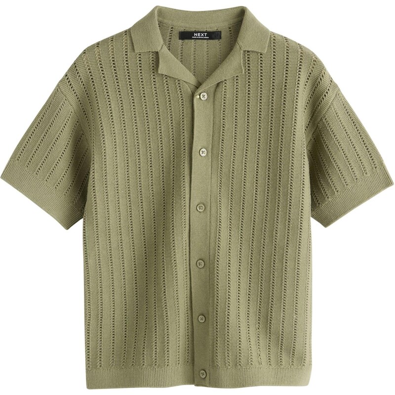 Next Pletená bunda khaki