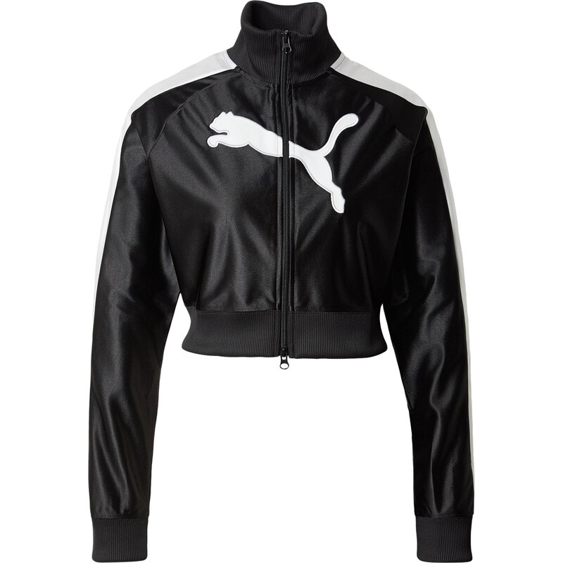 PUMA Sportovní bunda Future T7 černá / bílá 113486922