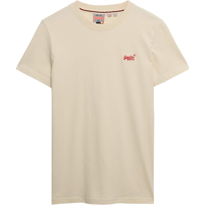 Superdry & Co Tričko VINTAGE LOGO světle béžová / červená