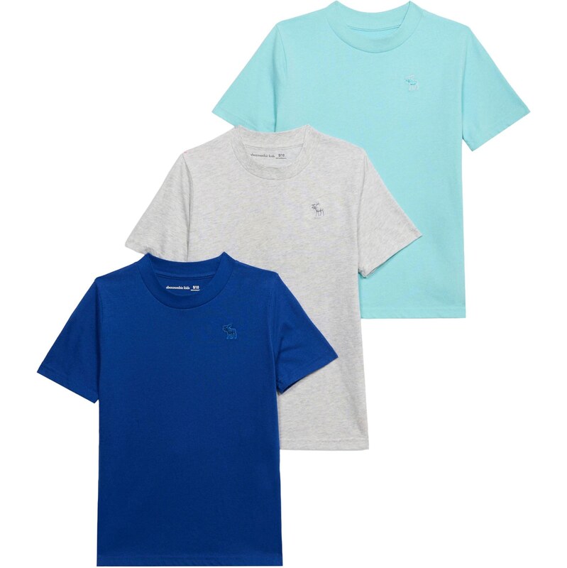 Abercrombie & Fitch Tričko královská modrá / světlemodrá / šedá 113487238