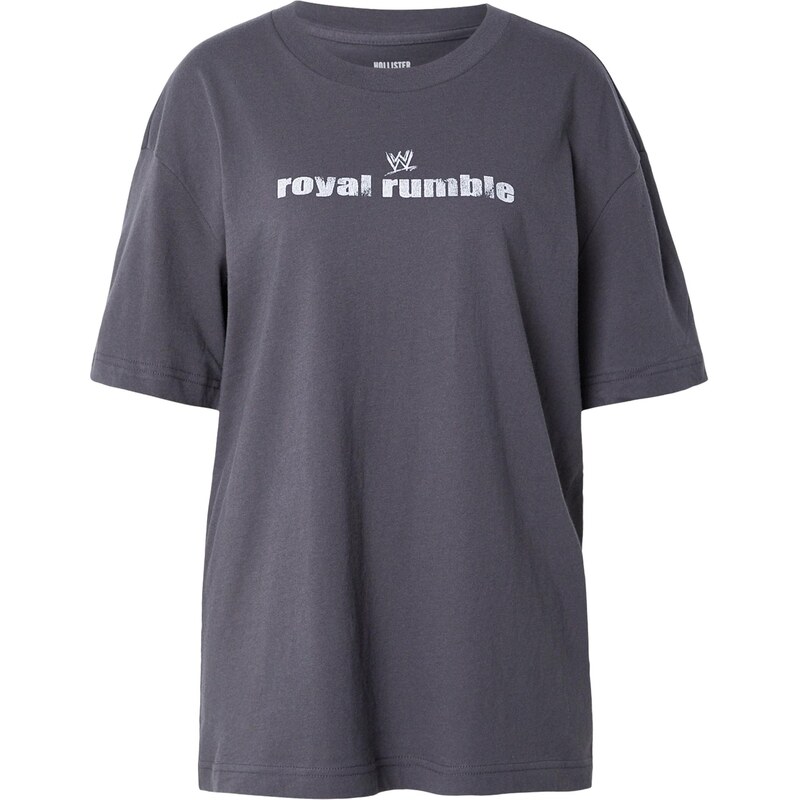 HOLLISTER Tričko ROYAL RUMBLE žlutá / antracitová / fialová /