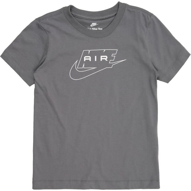 Nike Sportswear Tričko AIR šedá / bílá