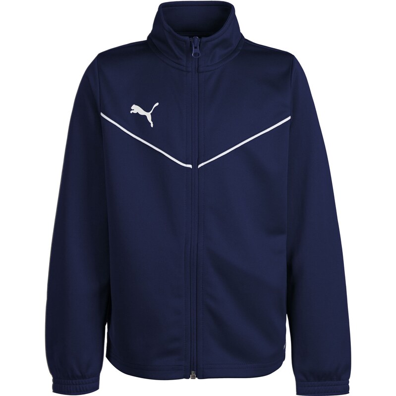 PUMA Sportovní bunda TeamRise námořnická modř / bílá