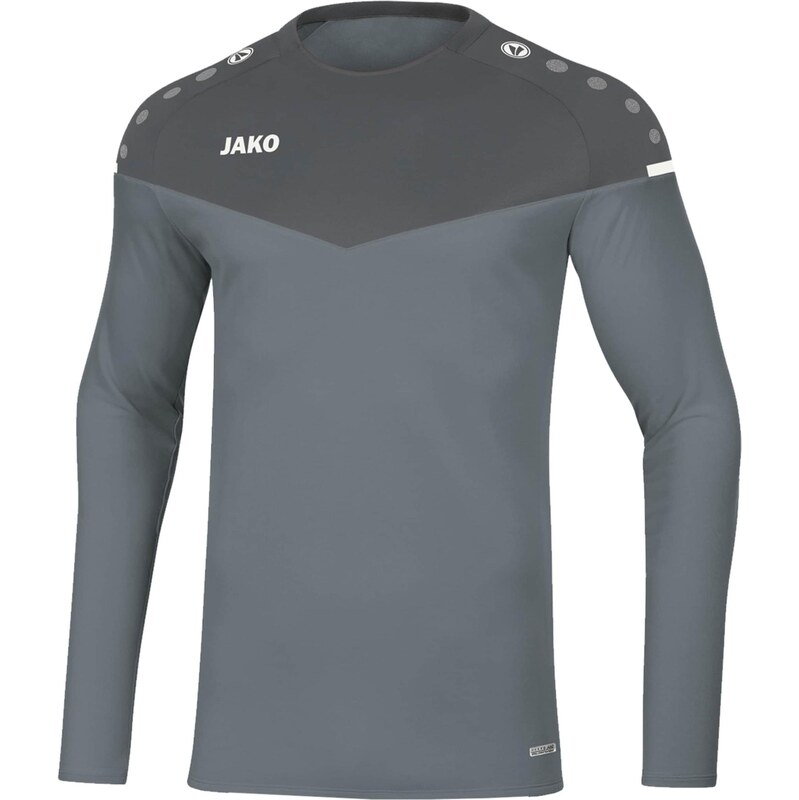 JAKO Funkční tričko Champ šedá / tmavě šedá / bílá
