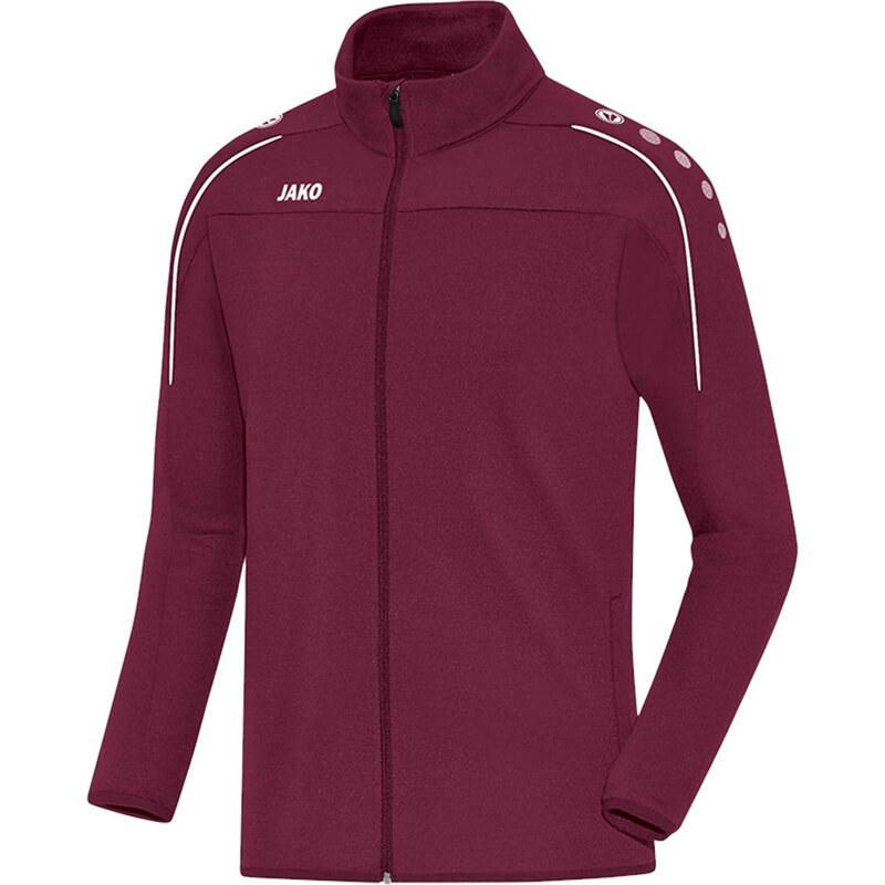 JAKO Sportovní bunda burgundská červeň / bílá