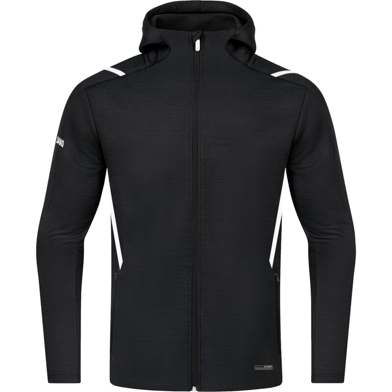 JAKO Sportovní bunda Challenge černá / bílá