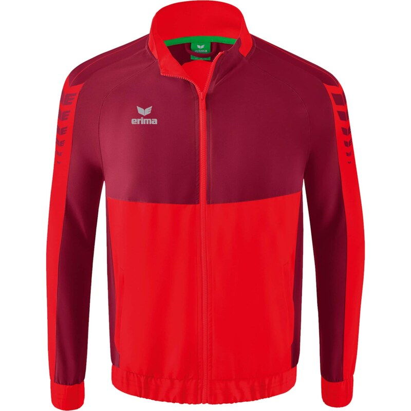 ERIMA Sportovní bunda červená / vínově červená / bílá