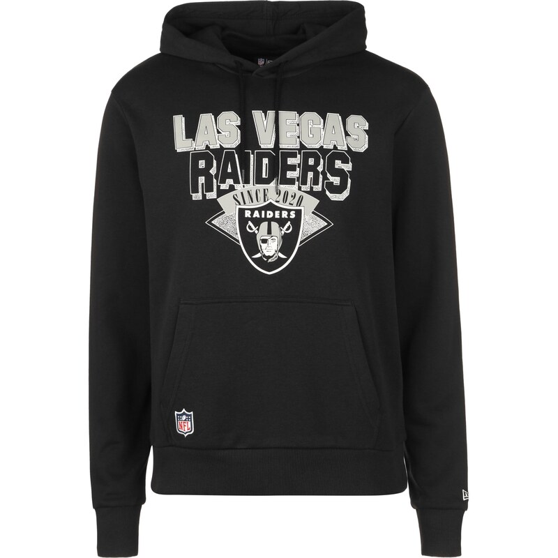 NEW ERA Mikina Raiders černá / bílá