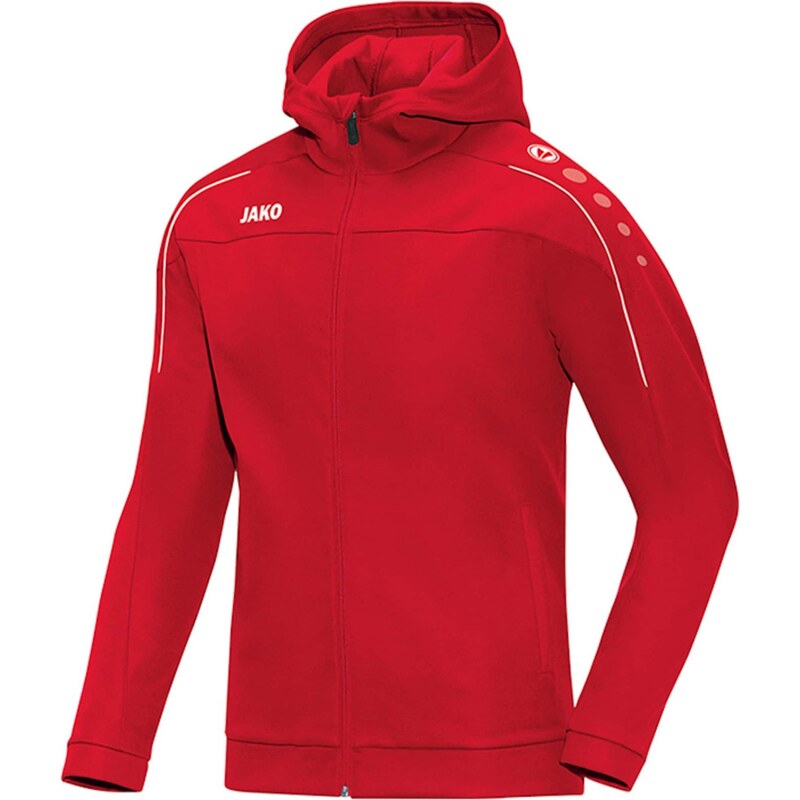 JAKO Sportovní bunda tmavě červená / bílá