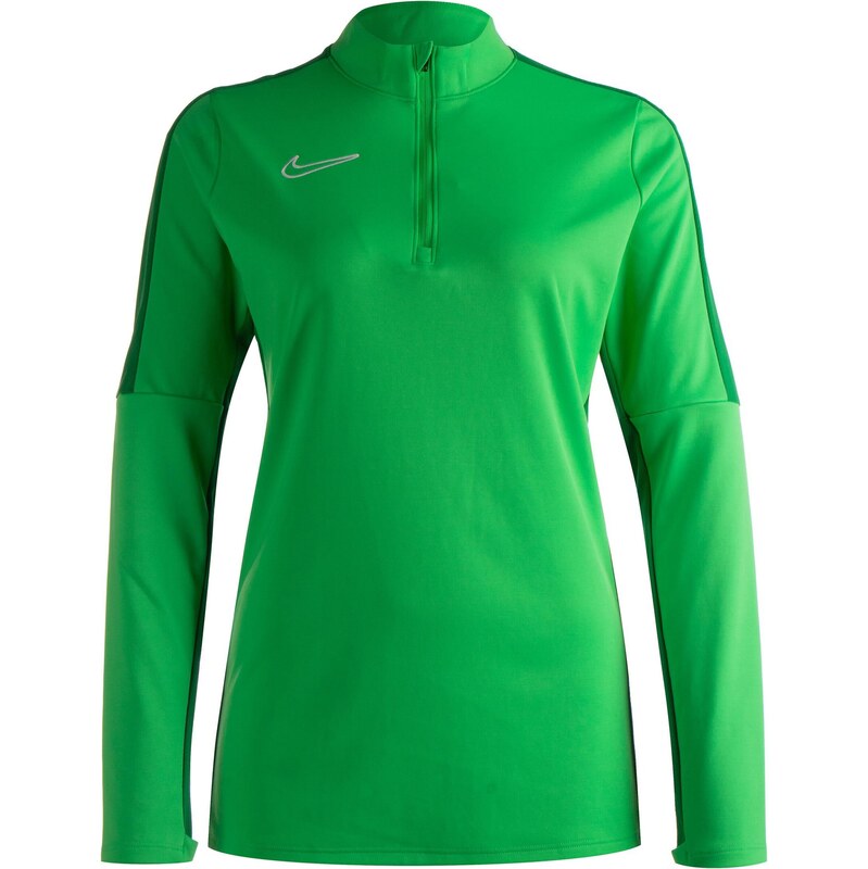 NIKE Funkční tričko Academy 23 světle šedá / tmavě zelená