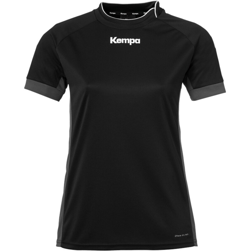 KEMPA Funkční tričko Prime tmavě šedá / černá / bílá