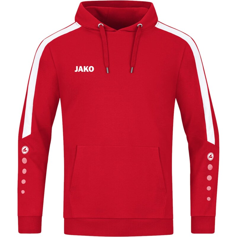 JAKO Sportovní mikina červená / bílá