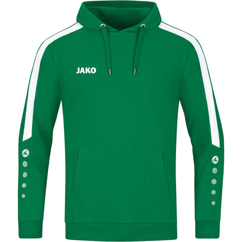 JAKO Sportovní mikina zelená / bílá