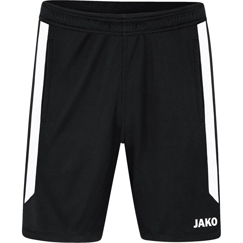 JAKO Sportovní kalhoty černá / bílá