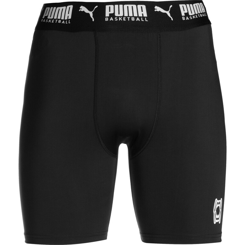 PUMA Sportovní spodní prádlo Hoops Team černá / bílá