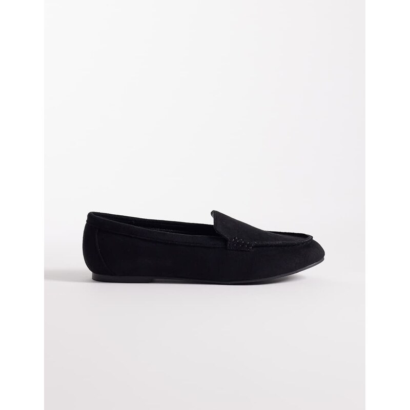 London Rebel Bailey loafer in black micro 115059111