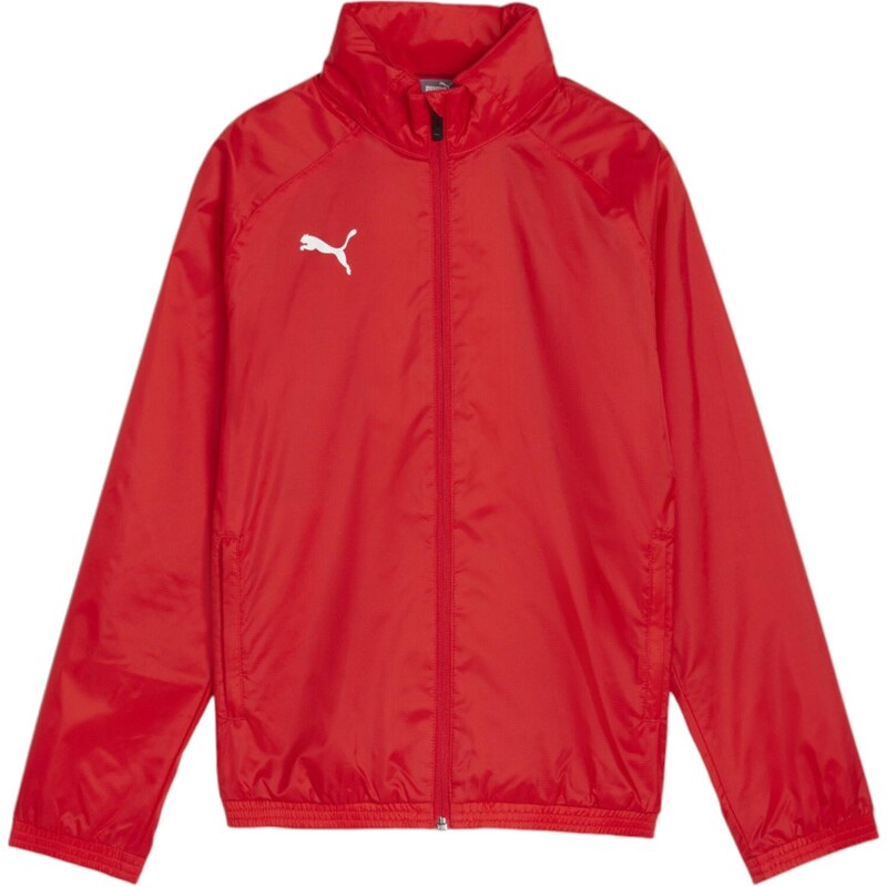 PUMA Sportovní bunda TeamGoal jasně červená / bílá