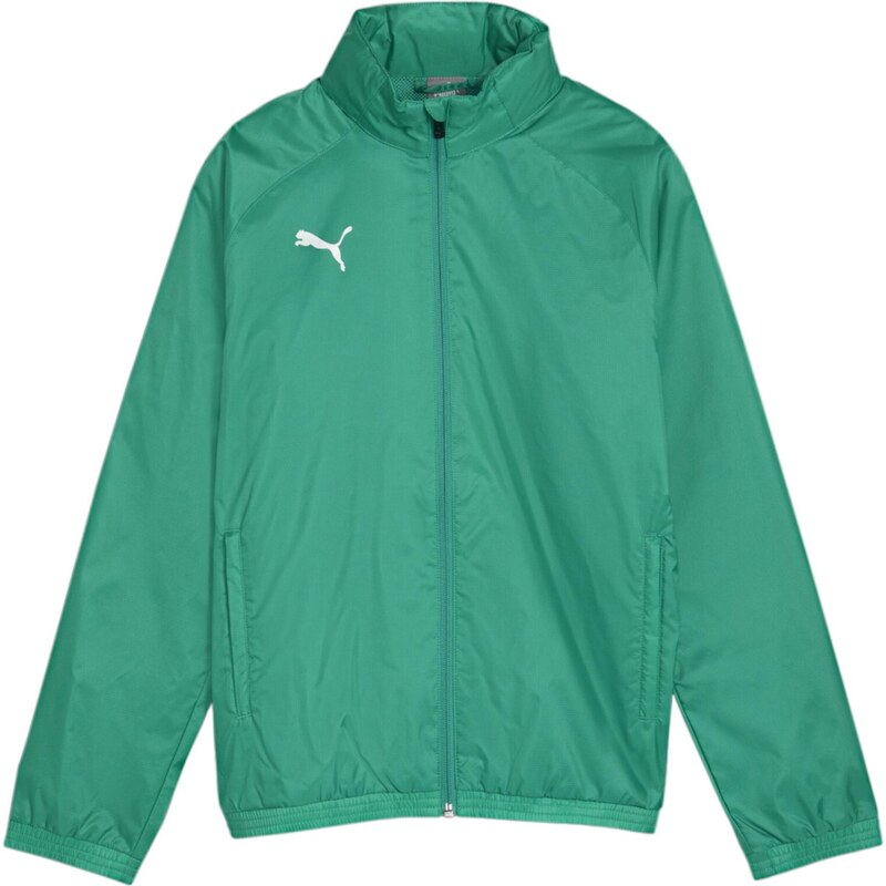 PUMA Sportovní bunda nefritová / bílá