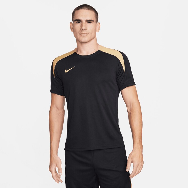 NIKE Funkční tričko Strike písková / černá