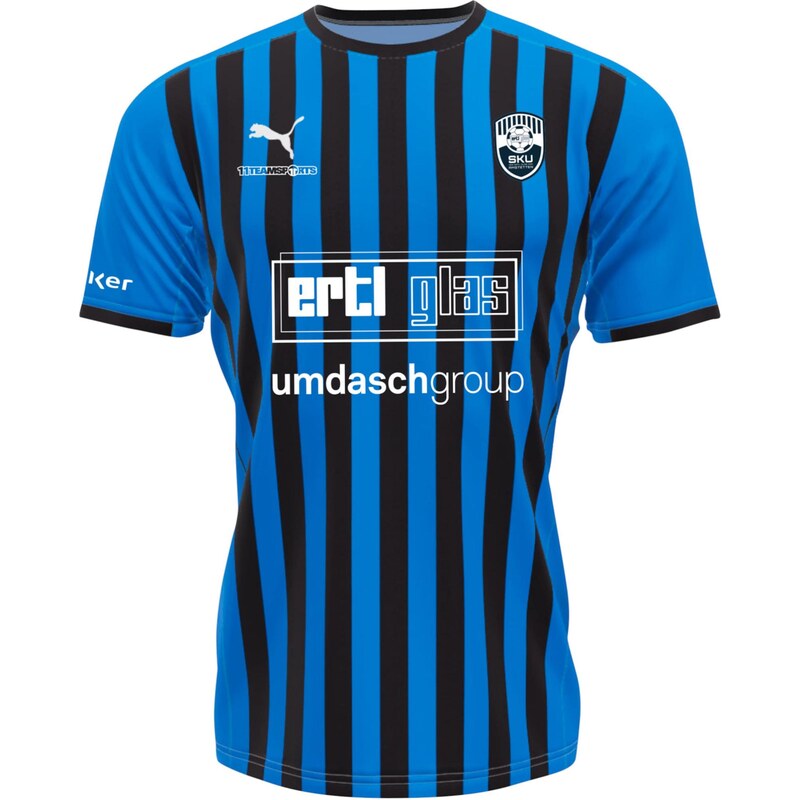 PUMA Funkční tričko modrá / námořnická modř / bílá