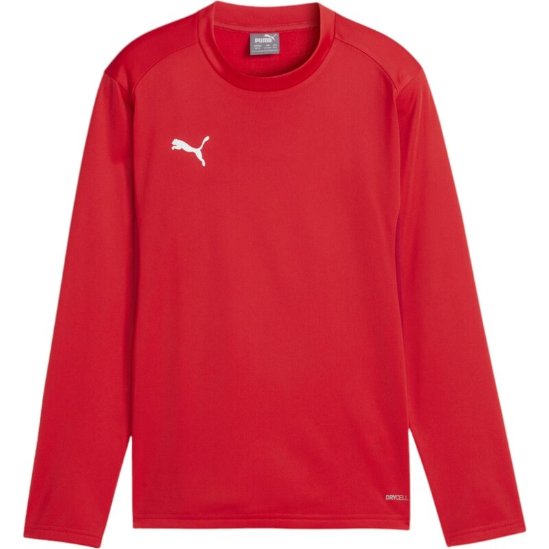 PUMA Sportovní mikina jasně červená / bílá